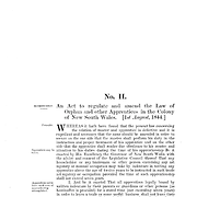 Apprenticeship Act 1844